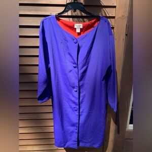 Victoria’s Secret Vintage Purple Button Front Lingerie robe kimono